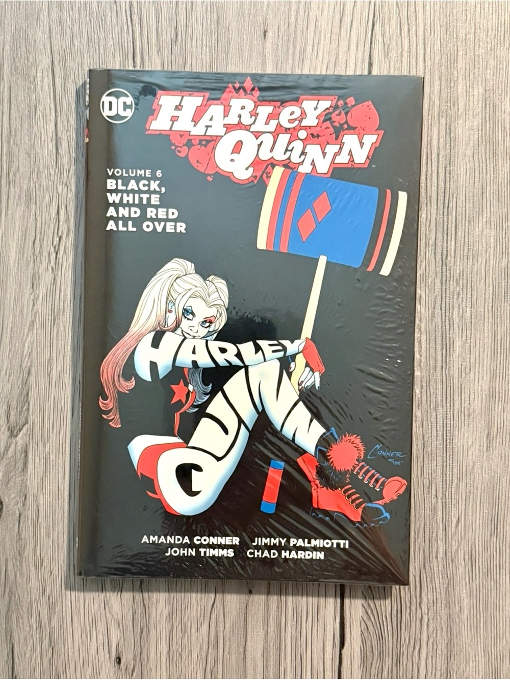 Harley Quinn DC Comics #6 Black, White, And Red All Over - Hard Cover, Sealed